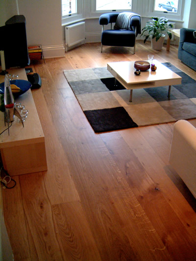 Hard Wood Flooring in a modern flat