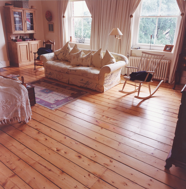 Wooden floor in a show home. Installed by South East Floors